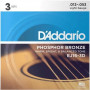 Daddario D'Addario EJ16 akustiskās ģitāras stīgas, 12-53