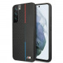 BMW BMHCS22MTRTBK melns cietais apvalks Samsung Galaxy S22+, M Collection Triangles