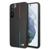 BMW BMHCS22MTRTBK melns cietais apvalks Samsung Galaxy S22+, M Collection Triangles