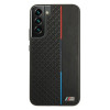 BMW BMHCS22MTRTBK melns cietais apvalks Samsung Galaxy S22+, M Collection Triangles