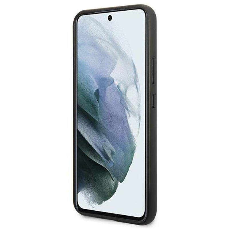 BMW BMHCS22MPUCARTCBK melns cietais apvalks Samsung Galaxy S22+, M Collection Triangles