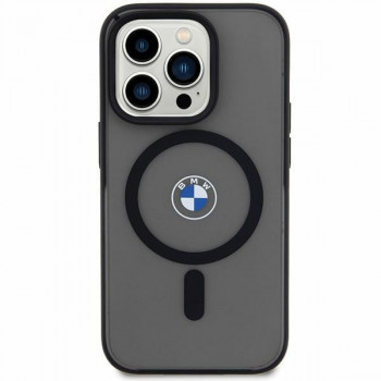 BMW BMHMP14MDSLK Signature MagSafe cietais tālruņa apvalks Apple iPhone 14 Plus / 15 Plus, melns