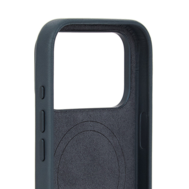 Mujjo Troubadour ādas maciņš Apple iPhone 18 Pro / 17 Pro tālrunim, MagSafe, bazalta krāsā