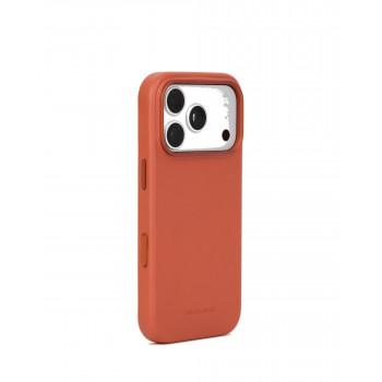 Mujjo Troubadour ādas maciņš Apple iPhone 18 Pro / 17 Pro tālrunim, MagSafe, terakotas krāsā