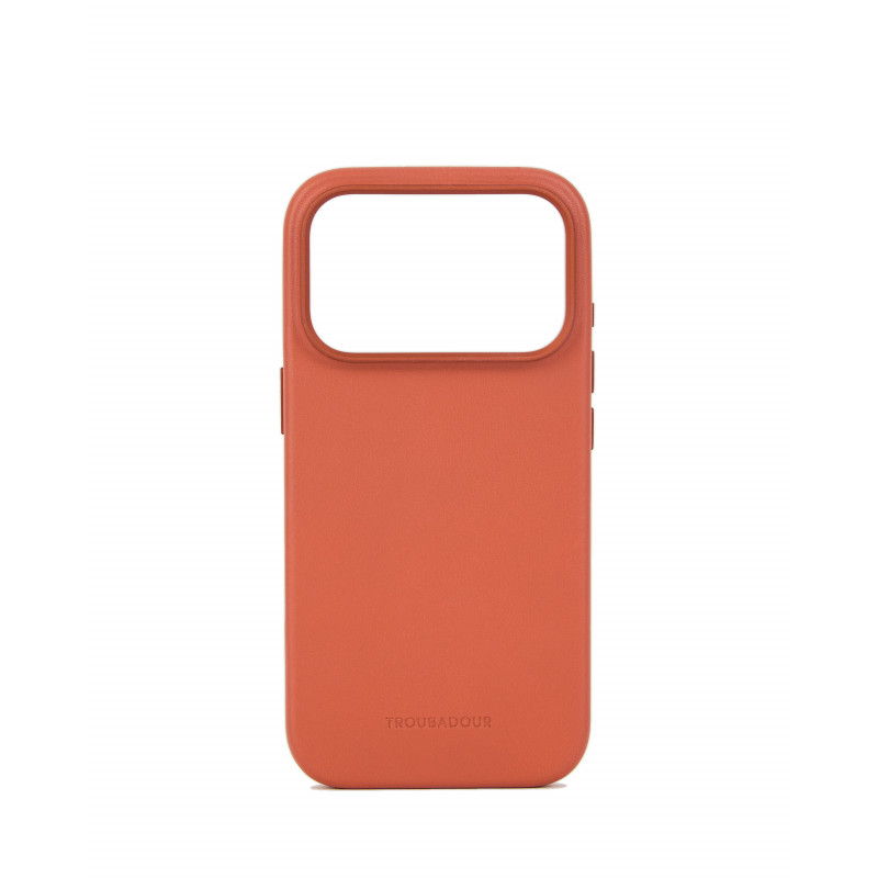 Mujjo Troubadour ādas maciņš Apple iPhone 18 Pro / 17 Pro tālrunim, MagSafe, terakotas krāsā