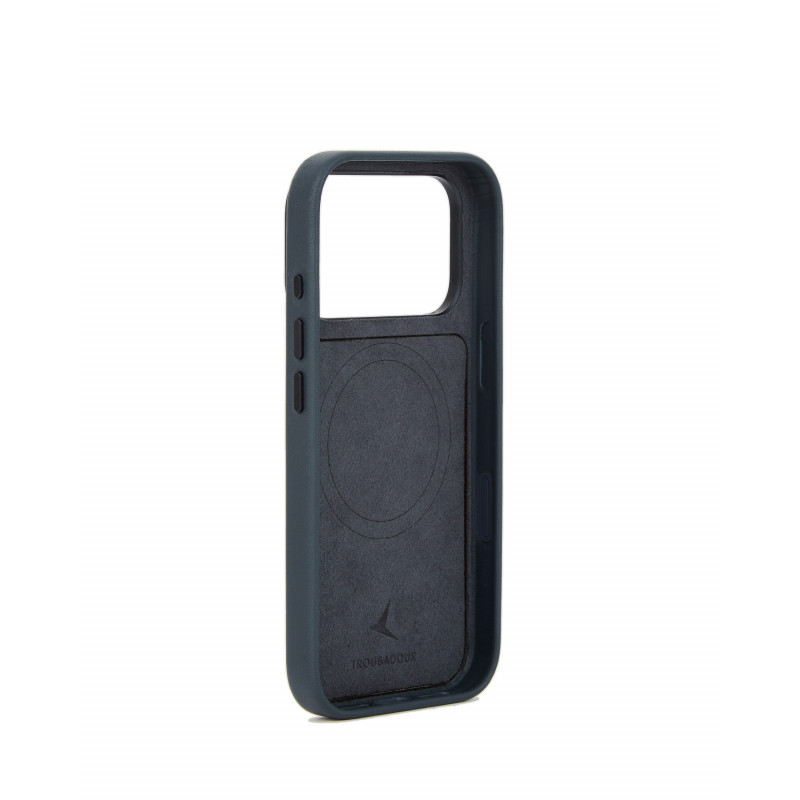 Mujjo Troubadour Modular ādas maciņš Apple iPhone 18 Pro / 17 Pro tālrunim, MagSafe, bazalta krāsā