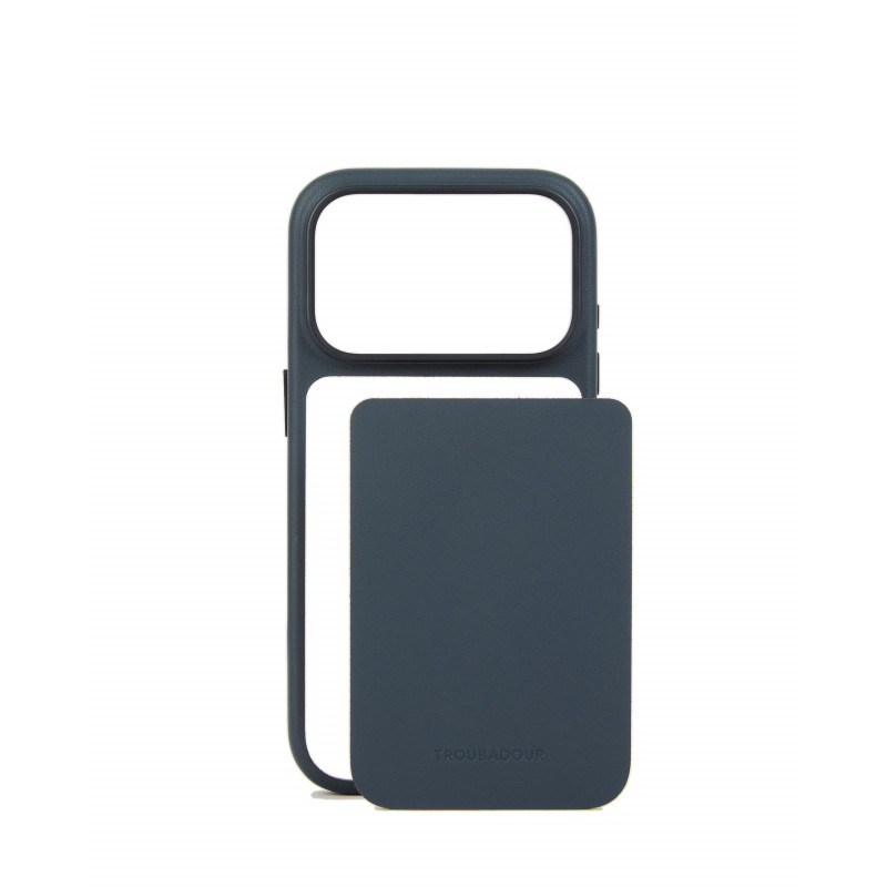 Mujjo Troubadour Modular ādas maciņš Apple iPhone 18 Pro / 17 Pro tālrunim, MagSafe, bazalta krāsā