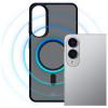3MK Smoke MagCase apvalks Samsung Galaxy S25 Edge viedtālrunim, melns