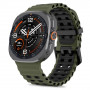 Tech-Protect Iconband Pro siksniņa Samsung Galaxy Watch Ultra 1 / 2 (2024-2026) pulkstenim, 47 mm, militāri zaļa un melna