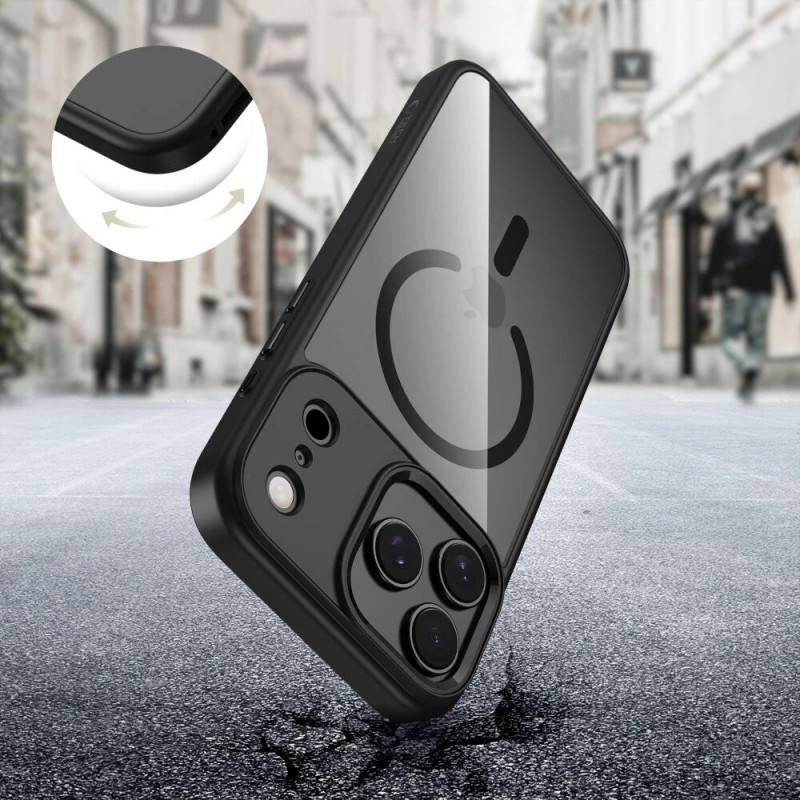 Tech-Protect MagMat MagSafe futrālis Apple iPhone 17 Pro Max, melns/caurspīdīgs