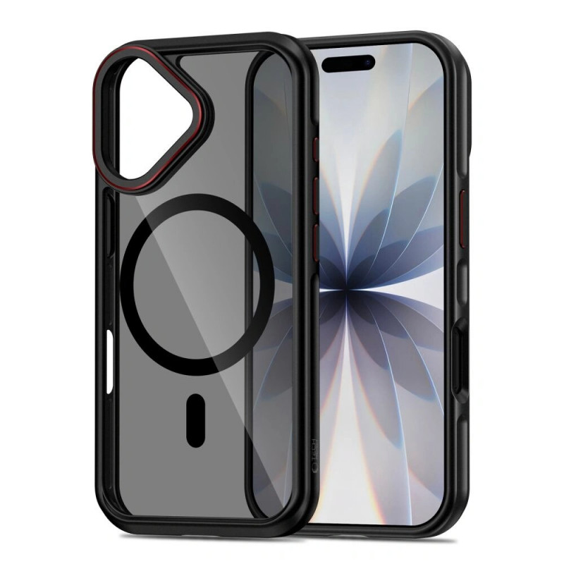 Tech-Protect MagHybrid MagSafe futrālis Apple iPhone 17, melns/sarkans