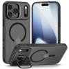 Apple iPhone 17 Pro apvalks Tech-Protect Magstand MagSafe, matētā melnā krāsā