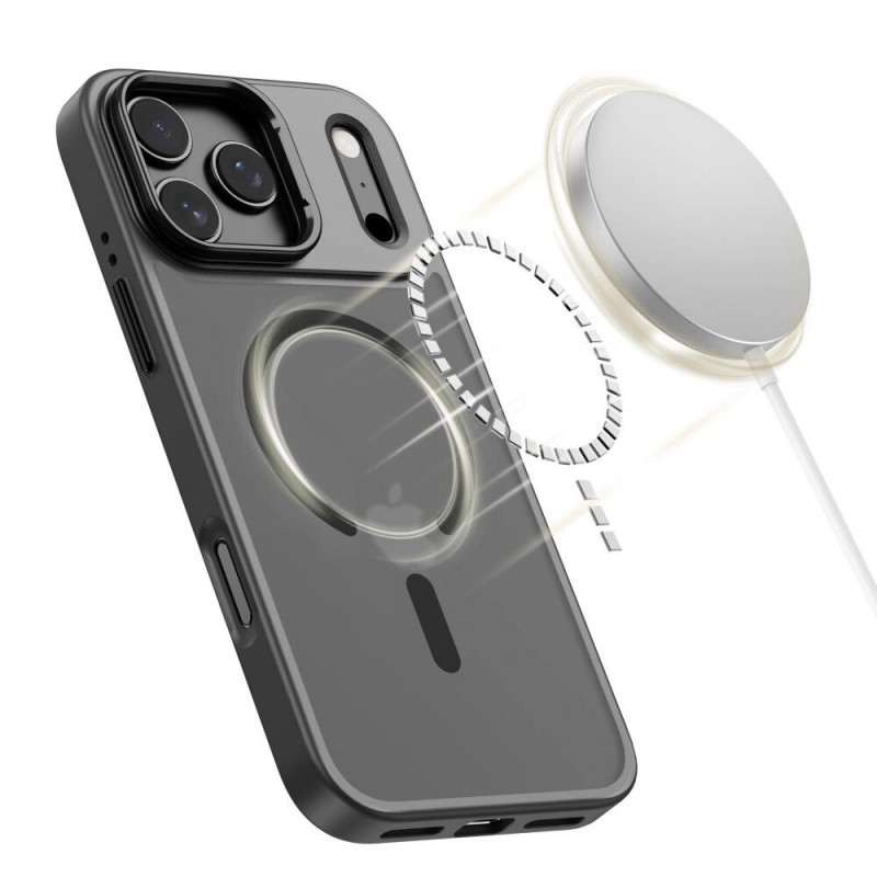 Apple iPhone 17 Pro apvalks Tech-Protect Magstand MagSafe, matētā melnā krāsā