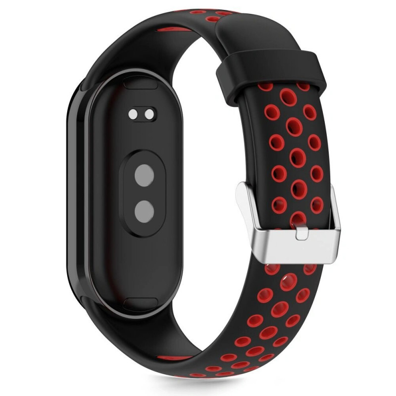 Tech-Protect IconBand Air silikona siksniņa Xiaomi Smart Band 8 / 9 / 10 / NFC, melna/sarkana