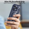 Tech-Protect MagMat MagSafe aizsargapvalks Apple iPhone 17 Pro, tumši zils/caurspīdīgs