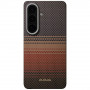 PITAKA Edge Case MagSafe vāciņš tālrunim Samsung Galaxy S26+, saulrieta toņa