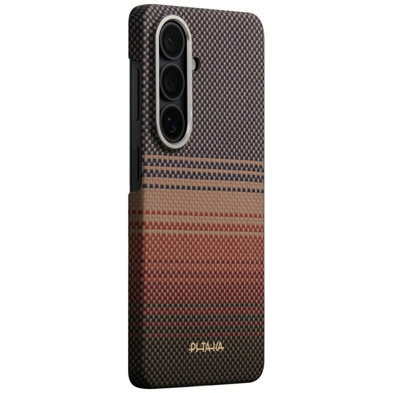 PITAKA Edge Case MagSafe vāciņš tālrunim Samsung Galaxy S26+, saulrieta toņa