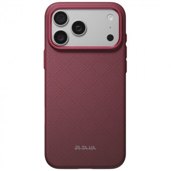 PITAKA Summa Case vāciņš Apple iPhone 18 Pro Max / 17 Pro Max, bordo krāsā