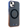 BMW BMHMP15MHTGE Gradient Bumper MagSafe cietais maciņš Apple iPhone 15 Plus / 14 Plus, pelēks