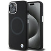 BMW BMHMP15MSILBK2 Signature Liquid Silicone MagSafe vāciņš Apple iPhone 15 Plus / 14 Plus, melns