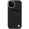 BMW BMHMP15MSILBK2 Signature Liquid Silicone MagSafe vāciņš Apple iPhone 15 Plus / 14 Plus, melns