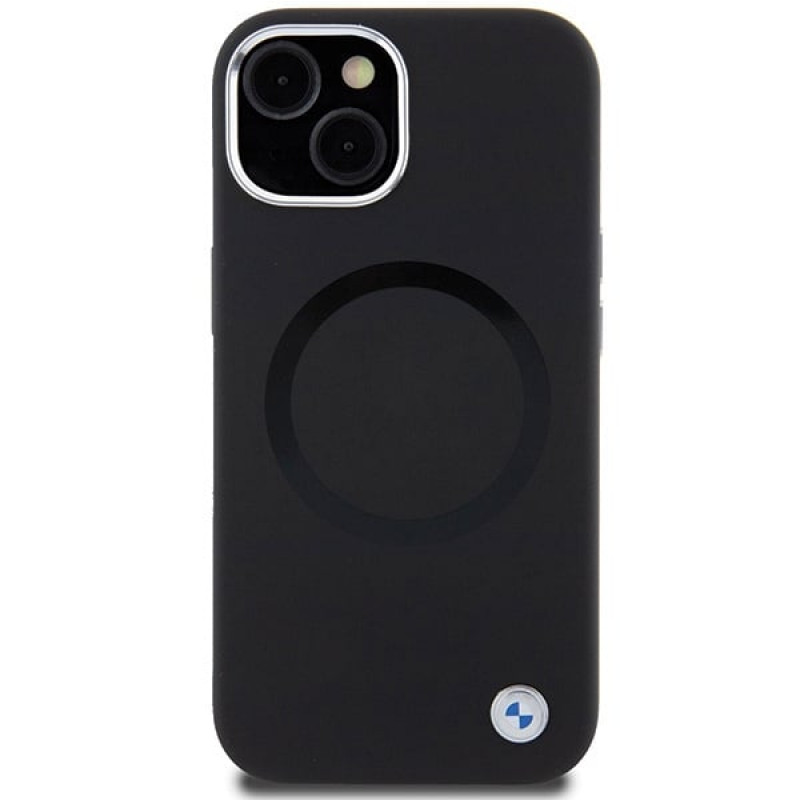 BMW BMHMP15MSILBK2 Signature Liquid Silicone MagSafe vāciņš Apple iPhone 15 Plus / 14 Plus, melns