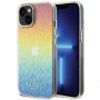 Guess GUHCP15SHDECMI IML Faceted Mirror Disco Iridescent cietais maciņš Apple iPhone 15, daudzkrāsu
