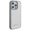 Guess Sequin Script Metal cietais maciņš Apple iPhone 15 Pro Max, sudraba
