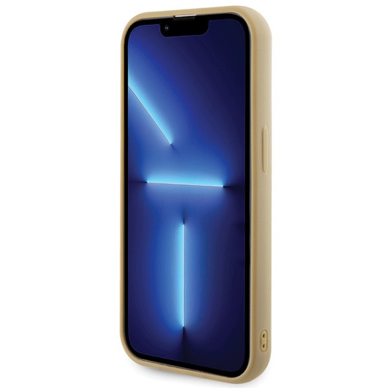 Guess Disco Metal Script hardcase Apple iPhone 15 Pro viedtālruņa maciņš, zelta krāsā, GUHCP15LPMSDGSD