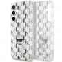 Karl Lagerfeld KLHCS23FEHNCMKLT Samsung Galaxy S23 FE (S711) cietais maciņš Monogram Choupette, caurspīdīgs