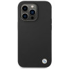 BMW BMHCP15LSILBK Apple iPhone 15 Pro Silicone Metal Logo vāciņš, melns