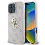 Guess GUHCP16L4GMGPI Apple iPhone 16 Pro cietais futrālis 4G Big Logo, rozā