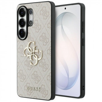 Guess GUE005337 4G Big Metal Logo cietais maciņš Samsung Galaxy S26 Ultra, rozā