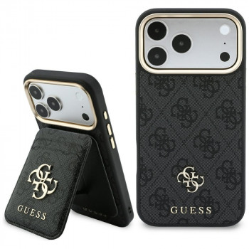 Guess 4G maciņa futrālis ar MagSafe Apple iPhone 18 Pro Max / 17 Pro Max, melns