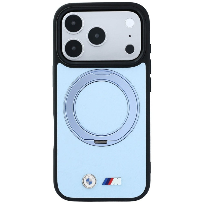BMW Kevlar Ring Stand 360 MagSafe Apple iPhone 18 Pro / 17 Pro futrālis, zils
