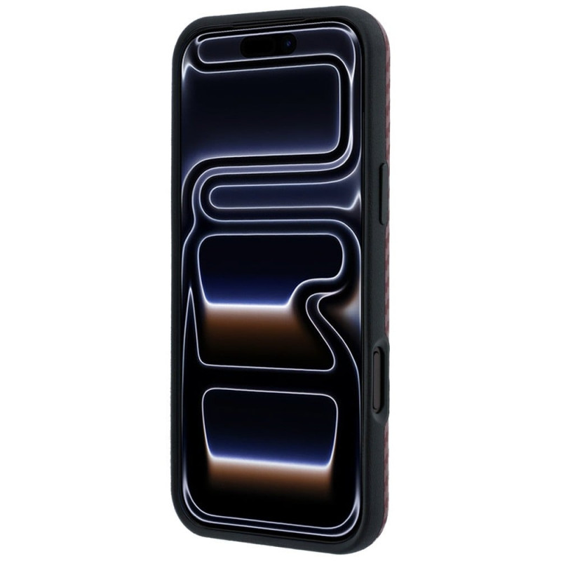 BMW M Carbon Printed Ring MagSafe apvalks Apple iPhone 18 Pro Max / 17 Pro Max, sarkans