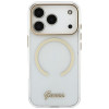 Guess IML Script Metal MagSafe apvalks Apple iPhone 18 Pro Max / 17 Pro Max, caurspīdīgs