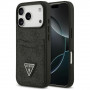 Guess 4G Double Card Triangle vāciņš Apple iPhone 18 Pro / 17 Pro, melns