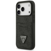 Guess 4G Double Card Triangle vāciņš Apple iPhone 18 Pro / 17 Pro, melns