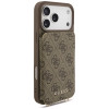 Guess 4G Cardslots & Magnetic Closure Crossbody futrālis Apple iPhone 18 Pro Max / 17 Pro Max, brūns
