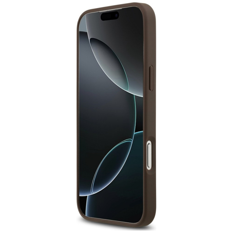 Guess 4G Double Card Triangle maciņš Apple iPhone 18 Pro Max / 17 Pro Max, brūns