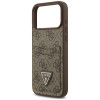 Guess 4G Double Card Triangle maciņš Apple iPhone 18 Pro Max / 17 Pro Max, brūns