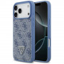 Guess 4G Double Card Triangle futrālis Apple iPhone 18 Pro Max / 17 Pro Max, zils