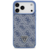 Guess 4G Double Card Triangle futrālis Apple iPhone 18 Pro Max / 17 Pro Max, zils