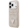 Guess 4G Double Card Triangle vāciņš Apple iPhone 18 Pro Max / 17 Pro Max, rozā