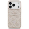 Guess 4G Double Card Triangle vāciņš Apple iPhone 18 Pro Max / 17 Pro Max, rozā