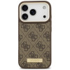 Guess 4G Logo Plate MagSafe apvalks Apple iPhone 18 Pro Max / 17 Pro Max, brūns