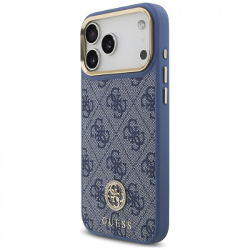 Guess 4G Strass Logo MagSafe apvalks Apple iPhone 18 Pro Max / 17 Pro Max, zils
