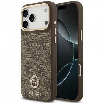Guess 4G Strass Logo MagSafe vāciņš Apple iPhone 18 Pro Max / 17 Pro Max, brūns