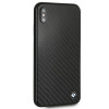 BMW BMHCI65MBC Signature Carbon cietais maciņš Apple iPhone XS Max, melns
